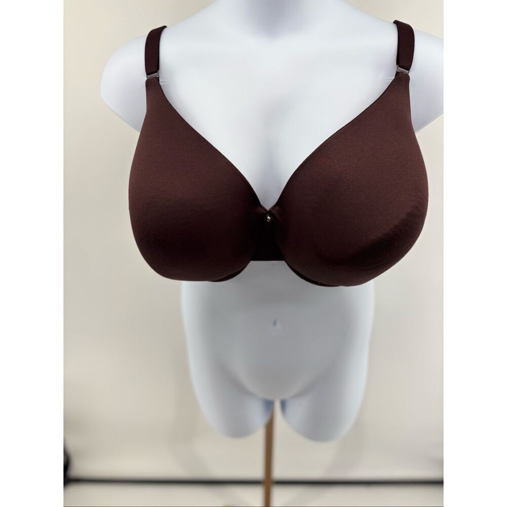 Cacique Backsmoother Lightly Lined Full Coverage Bra 46G Brown Plus Size
